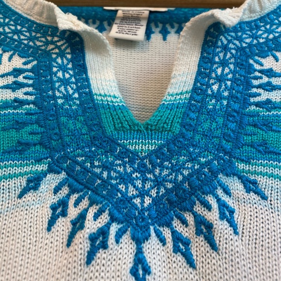 Vineyard Vines V-Neck Embroidered Tunic Top - Picture 3 of 7